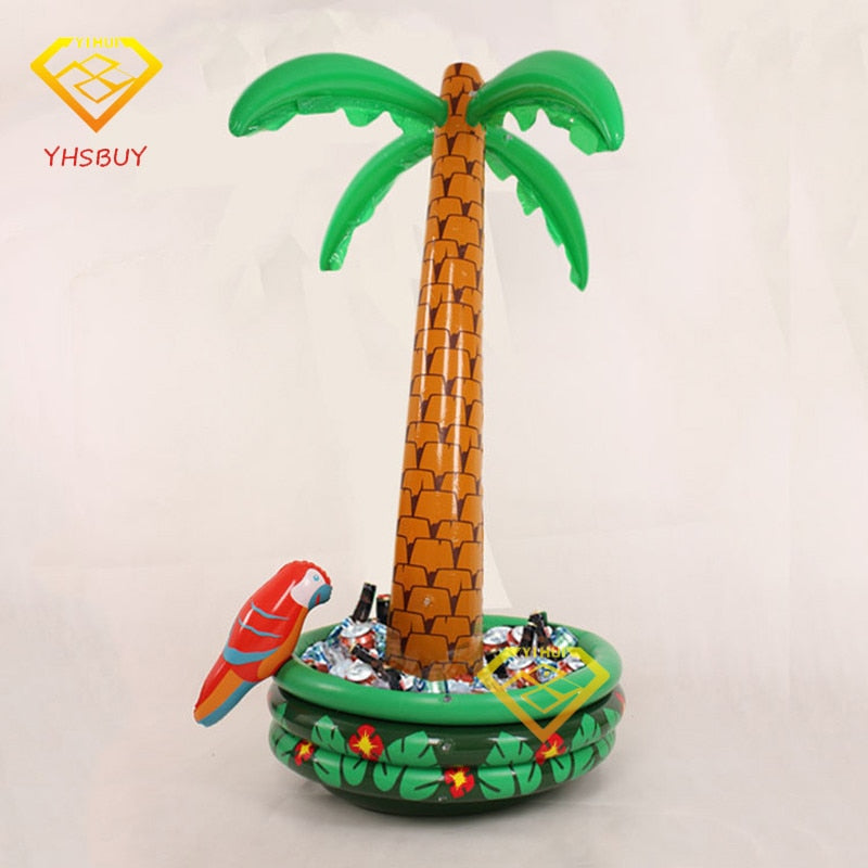 180cm Inflatable Palm Tree With Parrot Cooler Ice Bucket